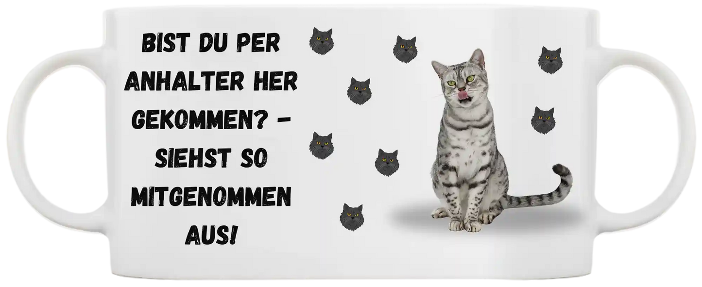 Tasse Cosmo – „Bist du per Anhalter hergekommen?