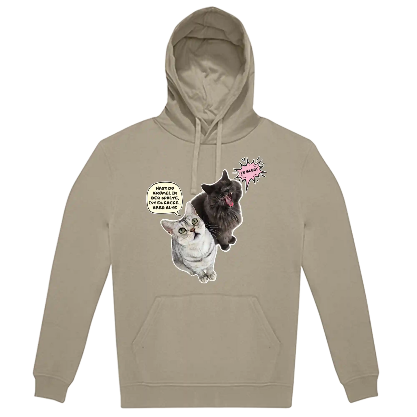 Hoodie Unisex - HAST DU KRÜMEL IN DER SPALTE, ...