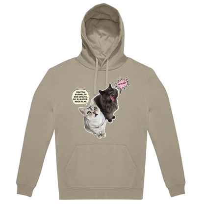 Hoodie Unisex - HAST DU KRÜMEL IN DER SPALTE, ...