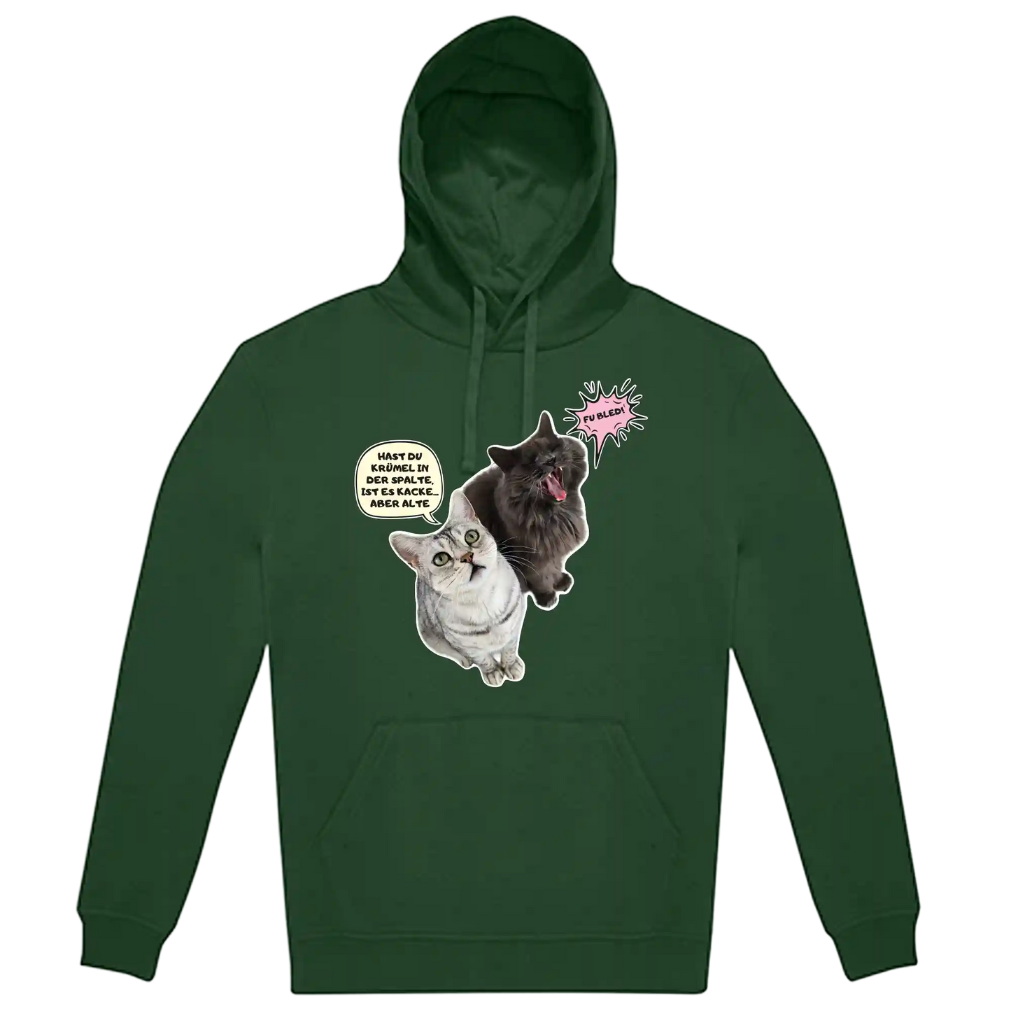 Hoodie Unisex - HAST DU KRÜMEL IN DER SPALTE, ...