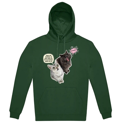 Hoodie Unisex - HAST DU KRÜMEL IN DER SPALTE, ...