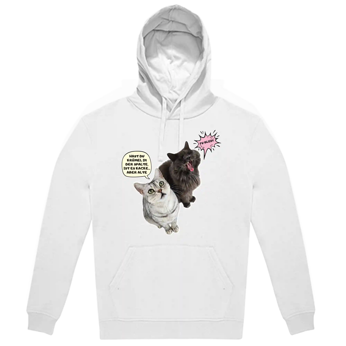 Hoodie Unisex - HAST DU KRÜMEL IN DER SPALTE, ...