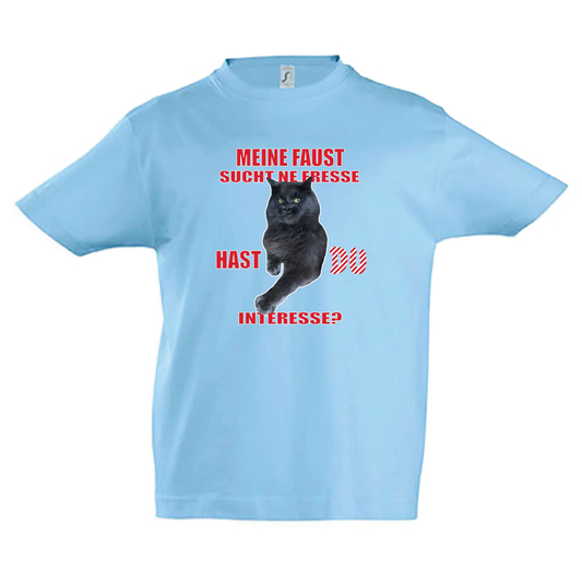 T-Shirt KIDS Unisex - MEINE FAUST SUCHT NE FRESSE...