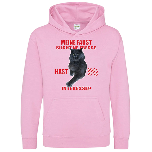 Hoodie KIDS Unisex - MEINE FAUST SUCHT NE FRESSE...